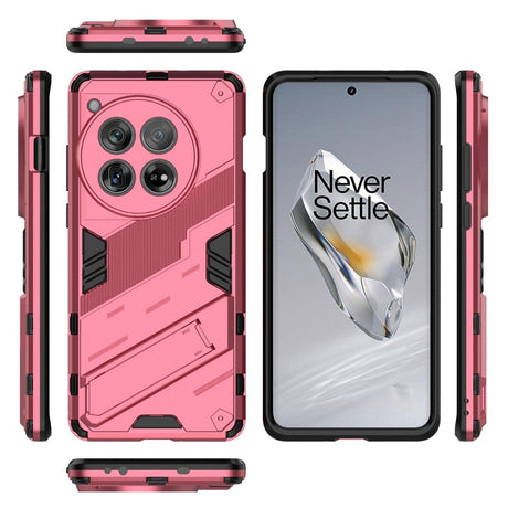 OnePlus 12 Hybrid Håndværker Cover m. Kickstand - Lyserød