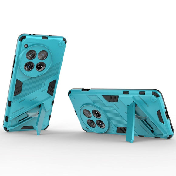 OnePlus 12 Hybrid Håndværker Cover m. Kickstand - Turkis