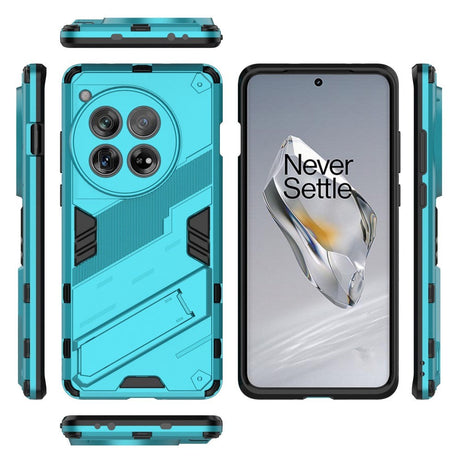 OnePlus 12 Hybrid Håndværker Cover m. Kickstand - Turkis