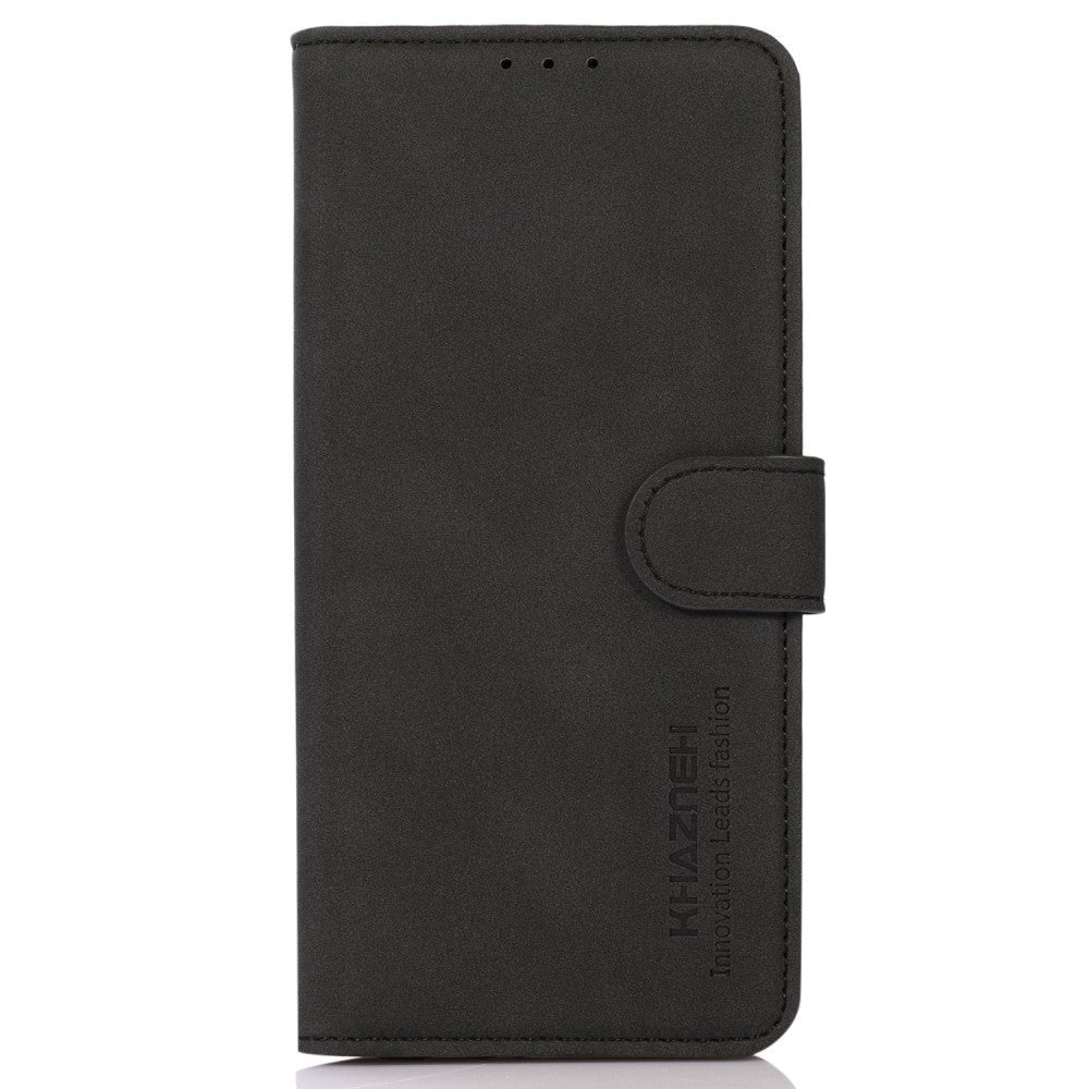 OnePlus 12 KHAZNEH Retro Læder Cover m. Pung - Sort