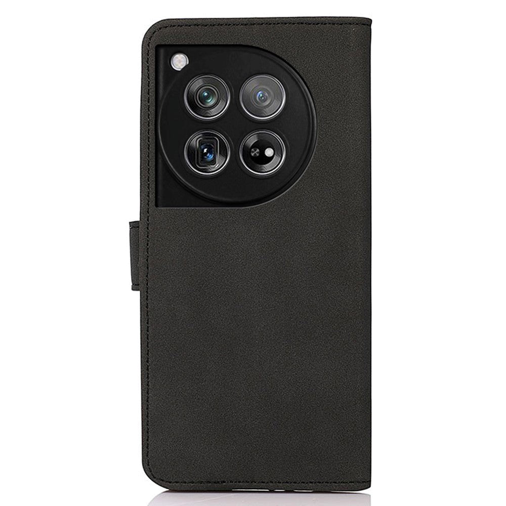 OnePlus 12 KHAZNEH Retro Læder Cover m. Pung - Sort