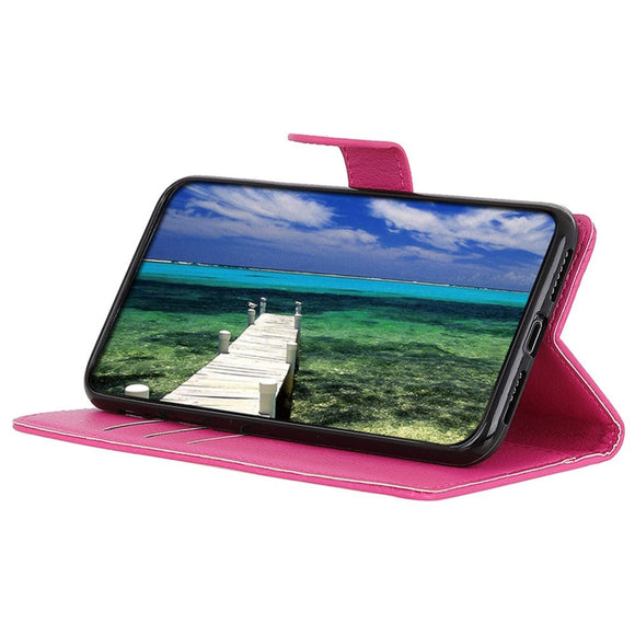 OnePlus 12 Litchi Læder Cover m. Pung - Pink