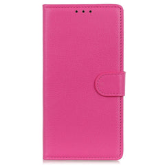 OnePlus 12 Litchi Læder Cover m. Pung - Pink