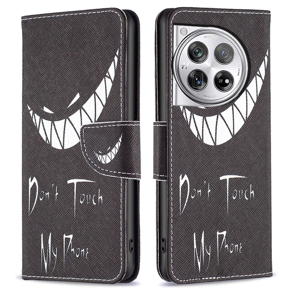 OnePlus 12 Læder Cover m. Pung - Don't Touch My Phone