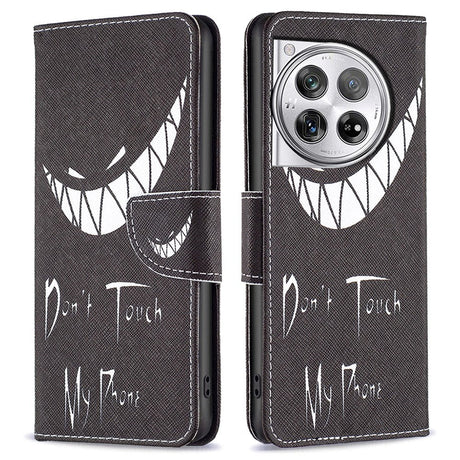 OnePlus 12 Læder Cover m. Pung - Don't Touch My Phone