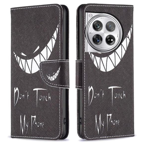 OnePlus 12 Læder Cover m. Pung - Don't Touch My Phone