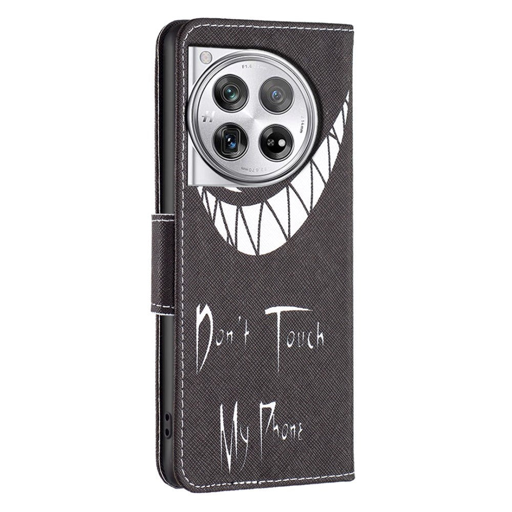 OnePlus 12 Læder Cover m. Pung - Don't Touch My Phone