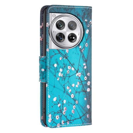 OnePlus 12 Læder Cover m. Pung - Blomstring
