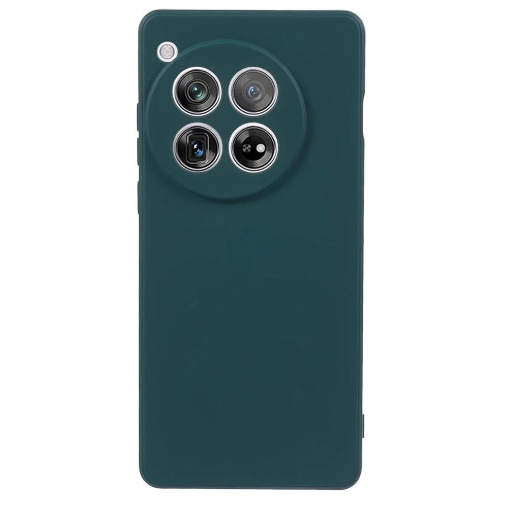 OnePlus 12 Fleksibelt Plastik Cover - Mørkegrøn