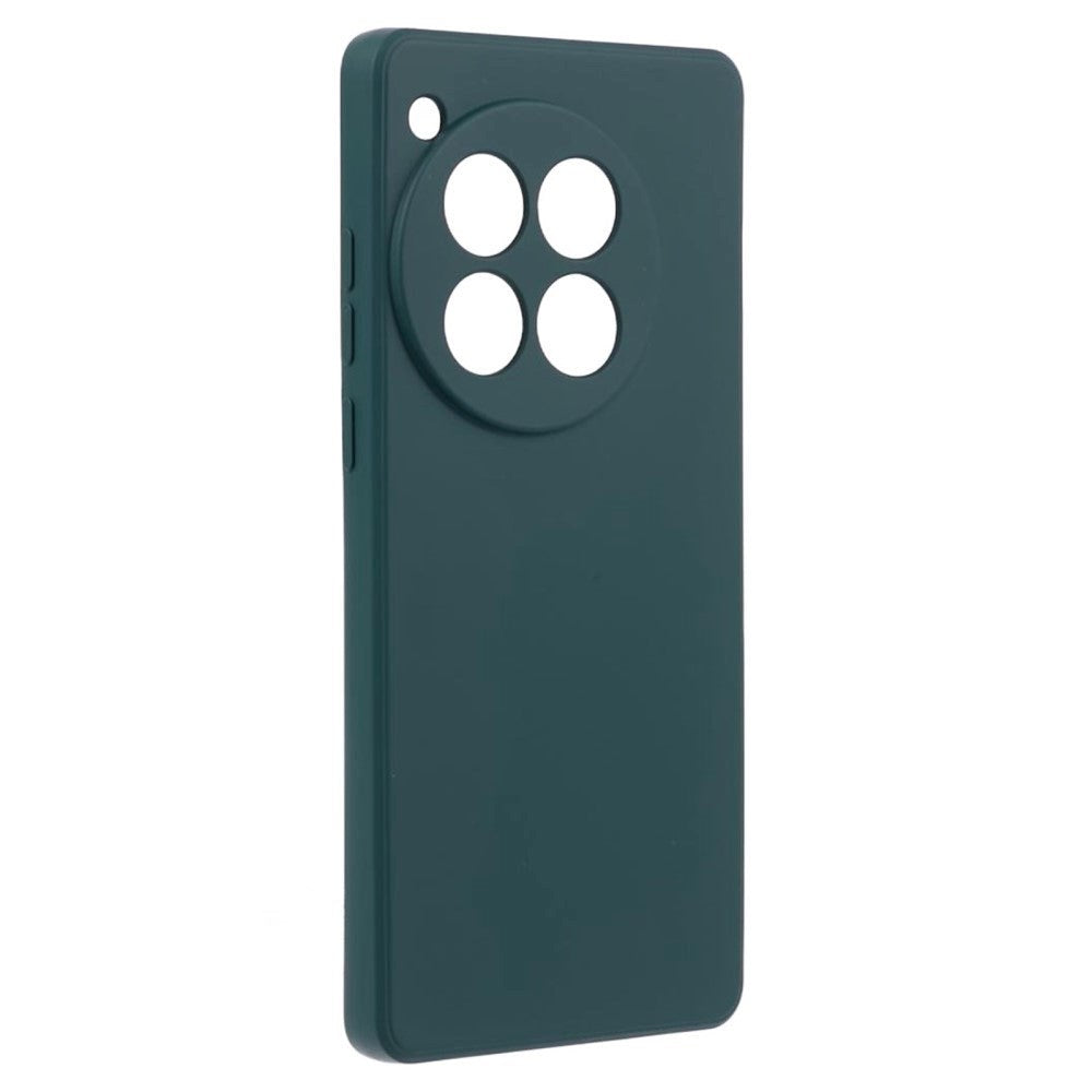 OnePlus 12 Fleksibelt Plastik Cover - Mørkegrøn
