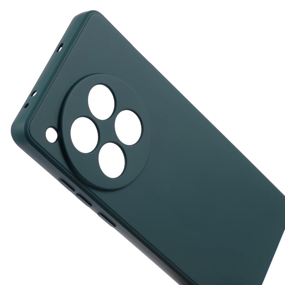 OnePlus 12 Fleksibelt Plastik Cover - Mørkegrøn