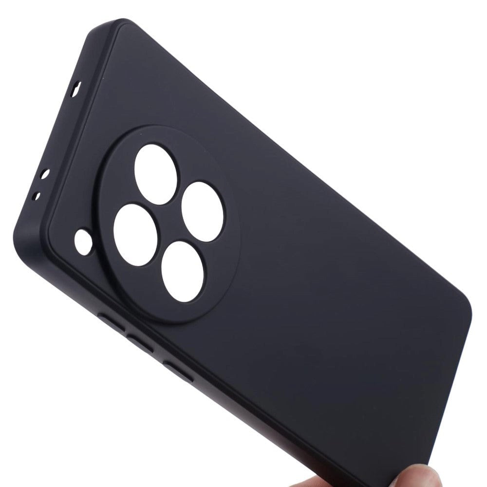 OnePlus 12 Fleksibelt Plastik Cover - Sort