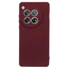 OnePlus 12 Fleksibelt Plastik Cover - Vinrød