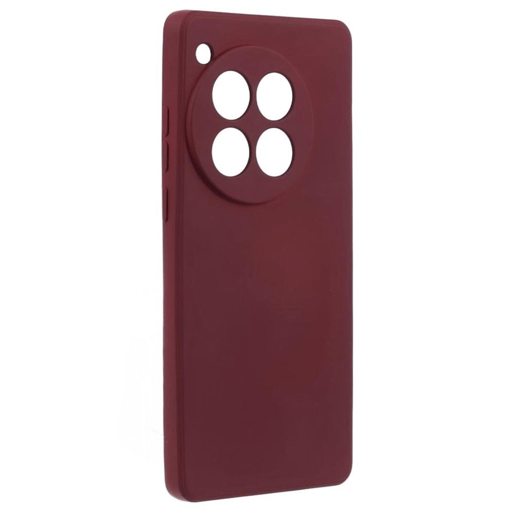 OnePlus 12 Fleksibelt Plastik Cover - Vinrød