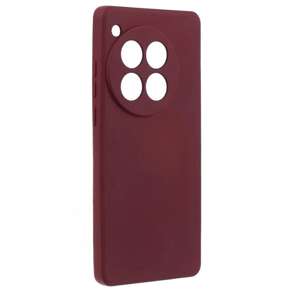 OnePlus 12 Fleksibelt Plastik Cover - Vinrød