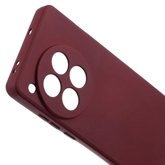 OnePlus 12 Fleksibelt Plastik Cover - Vinrød