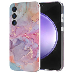 EIDERWOOD Samsung Galaxy S23 FE Hybrid Cover m. Marmor Print - Lyserød / Lilla