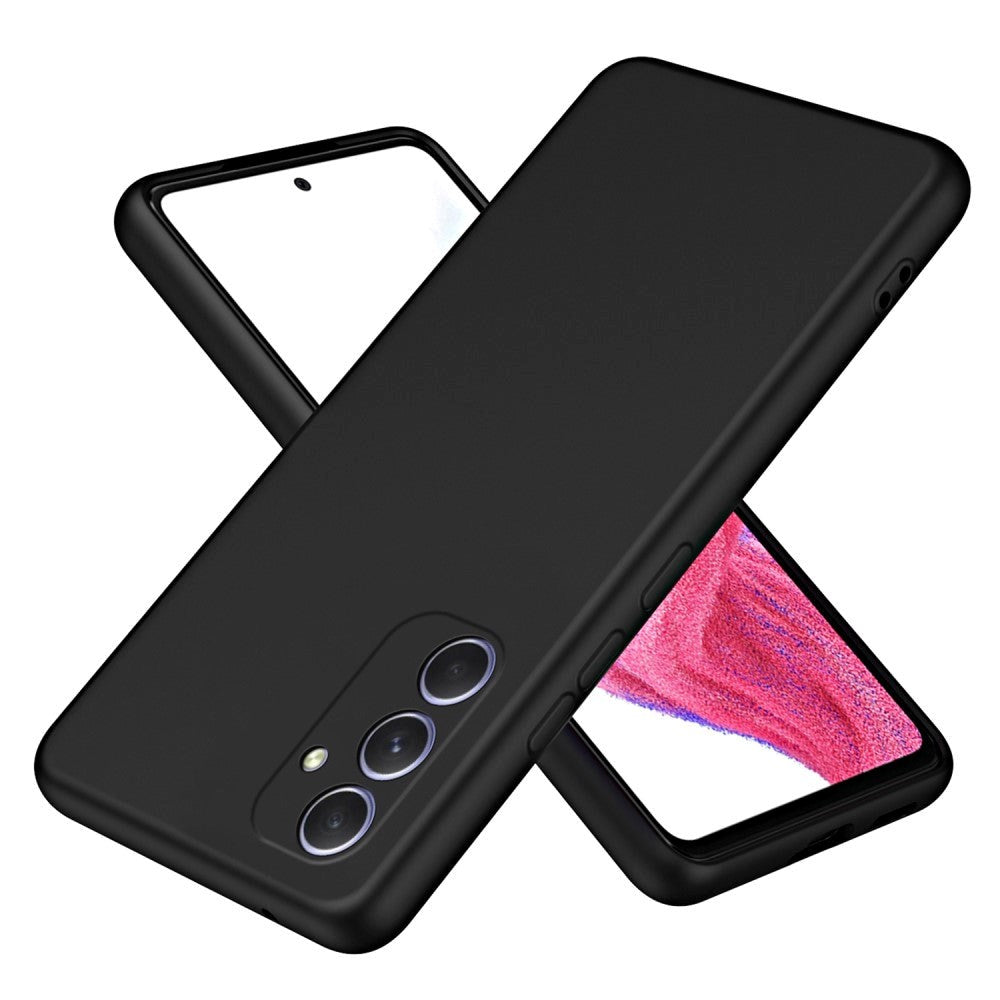 Samsung Galaxy A55 (5G) Mat Fleksibelt Plastik Cover - Sort