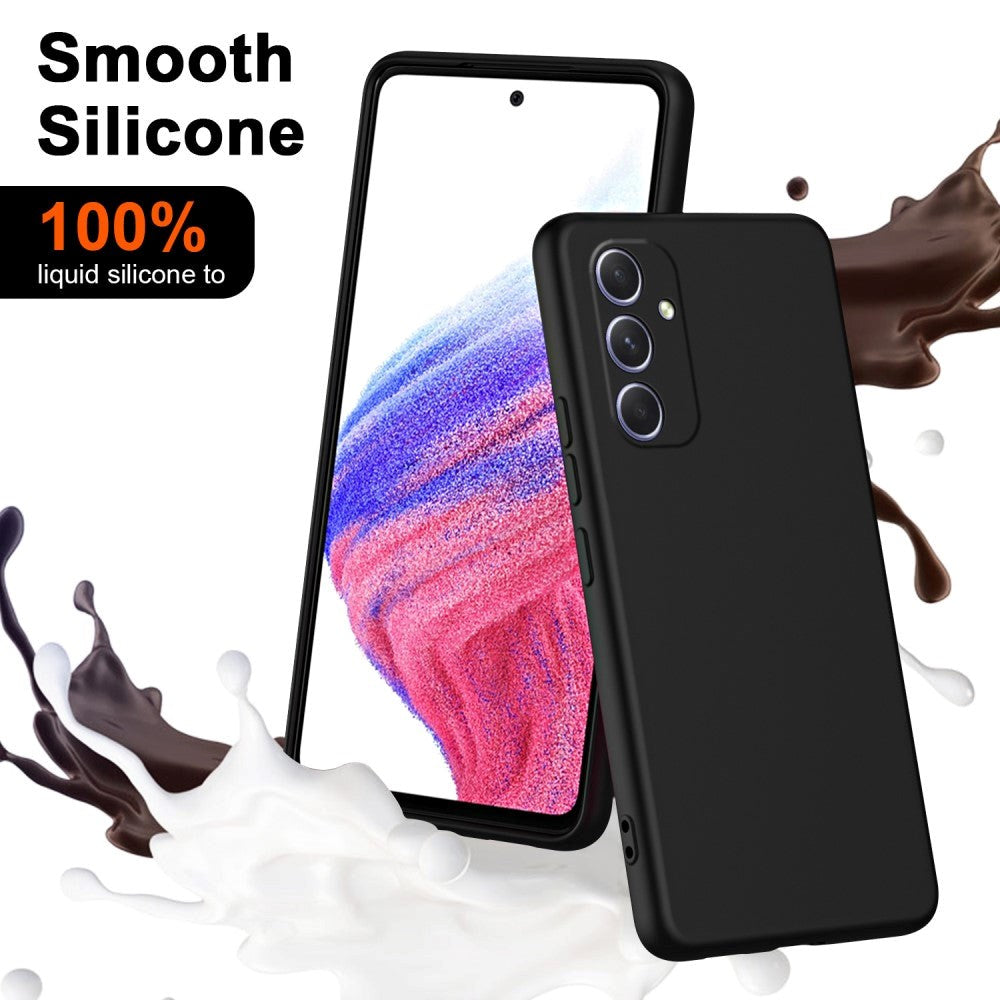 Samsung Galaxy A55 (5G) Mat Fleksibelt Plastik Cover - Sort
