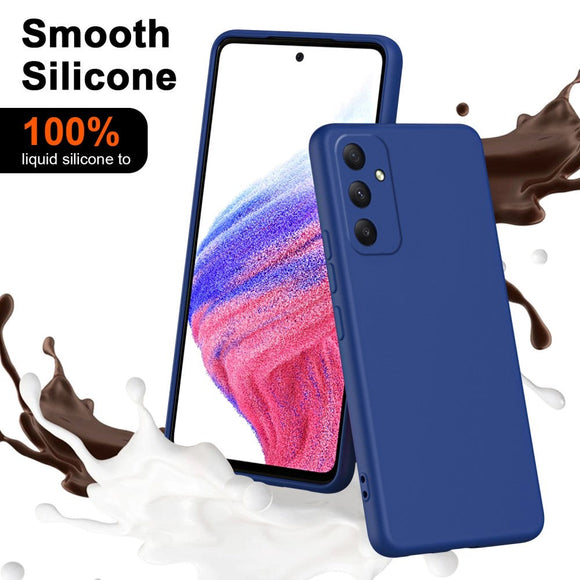 Samsung Galaxy A35 (5G) Mat Fleksibelt Plastik Cover - Blå
