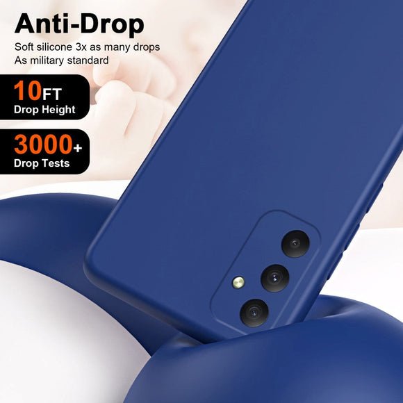 Samsung Galaxy A35 (5G) Mat Fleksibelt Plastik Cover - Blå