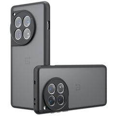 OnePlus 12 Hybrid Plastik Cover  - Gennemsigtig / Sort