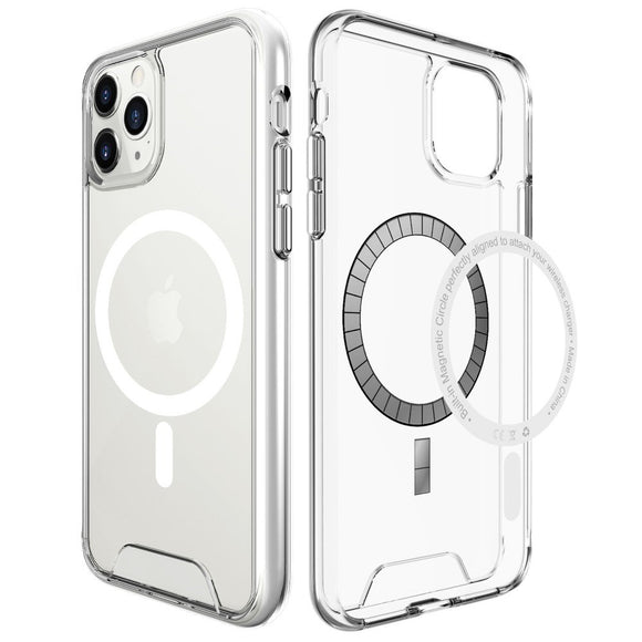 EIDERWOOD iPhone 11 Pro Max Hybrid Plastik Cover - MagSafe Kompatibel - Gennemsigtig / Hvid