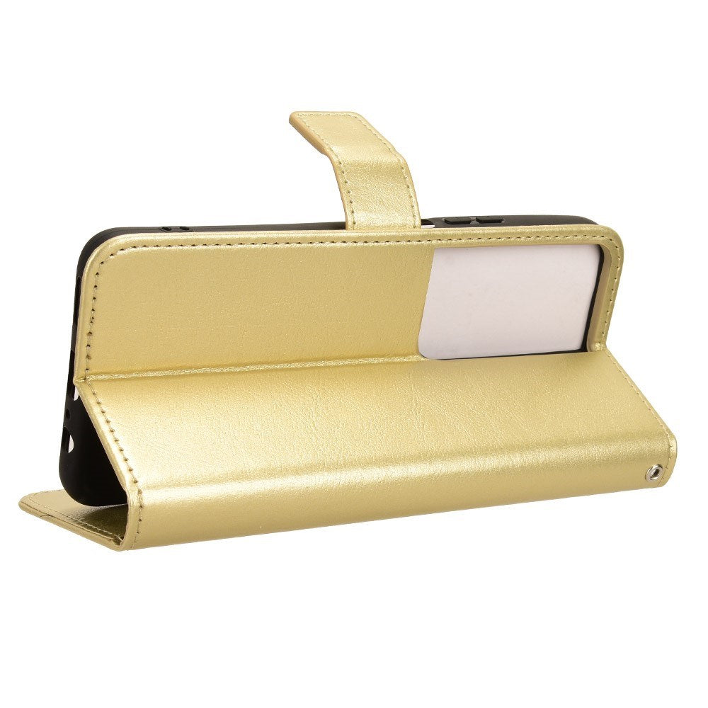 EIDERWOOD Honor X7b / 90 Smart Kunstlæder Flip Cover m. Strop - Guld
