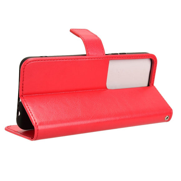 EIDERWOOD Honor X7b / 90 Smart Kunstlæder Flip Cover m. Strop - Rød