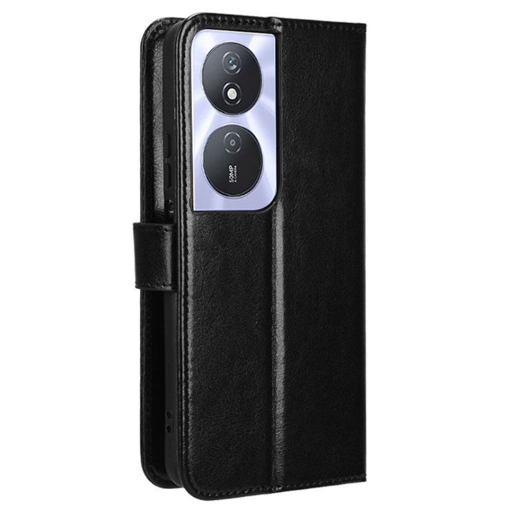 EIDERWOOD Honor X7b / 90 Smart Kunstlæder Flip Cover m. Strop - Sort