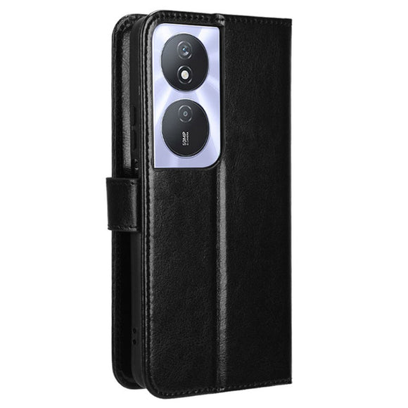 EIDERWOOD Honor X7b / 90 Smart Kunstlæder Flip Cover m. Strop - Sort