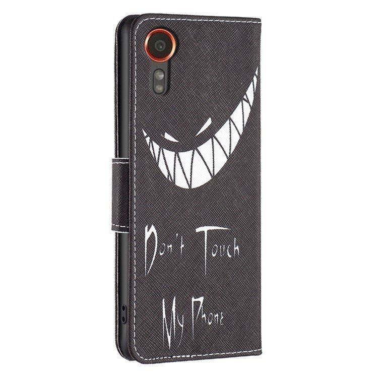 EIDERWOOD Samsung Galaxy Xcover 7 Flip Cover m. 2 x Kortholder - "Don't Touch My Phone"