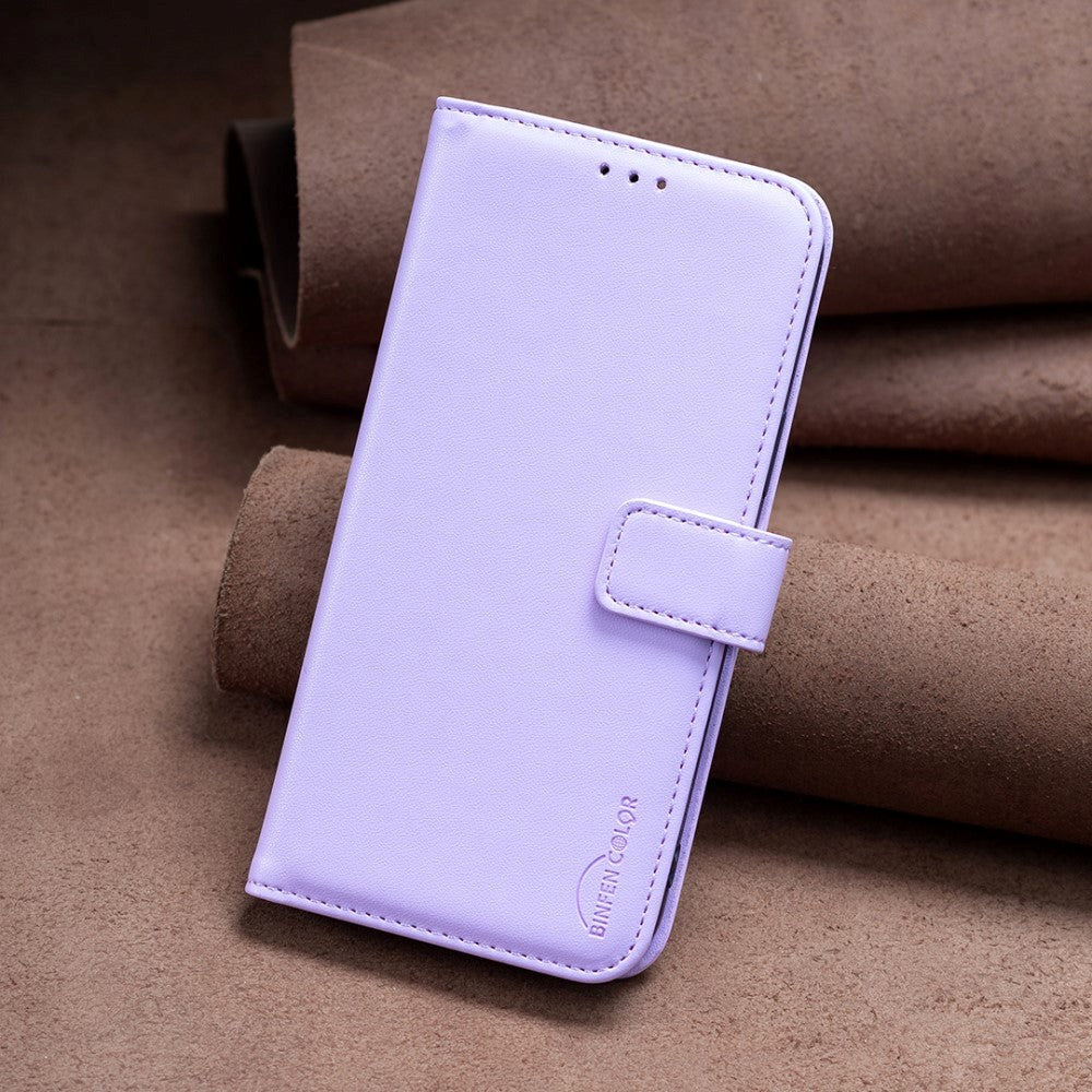 Motorola Moto G24 Kunstlæder Flip Cover m. Kortholder & Ståfunktion - Lilla