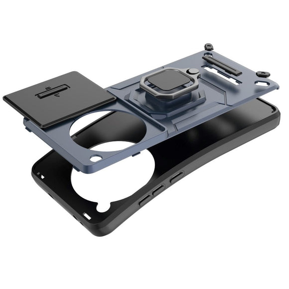 OnePlus 12 Håndværker Cover m. Magnetisk Kickstand & Cam Slider - Grå