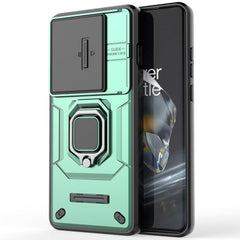 OnePlus 12 Håndværker Cover m. Magnetisk Kickstand & Cam Slider - Grøn