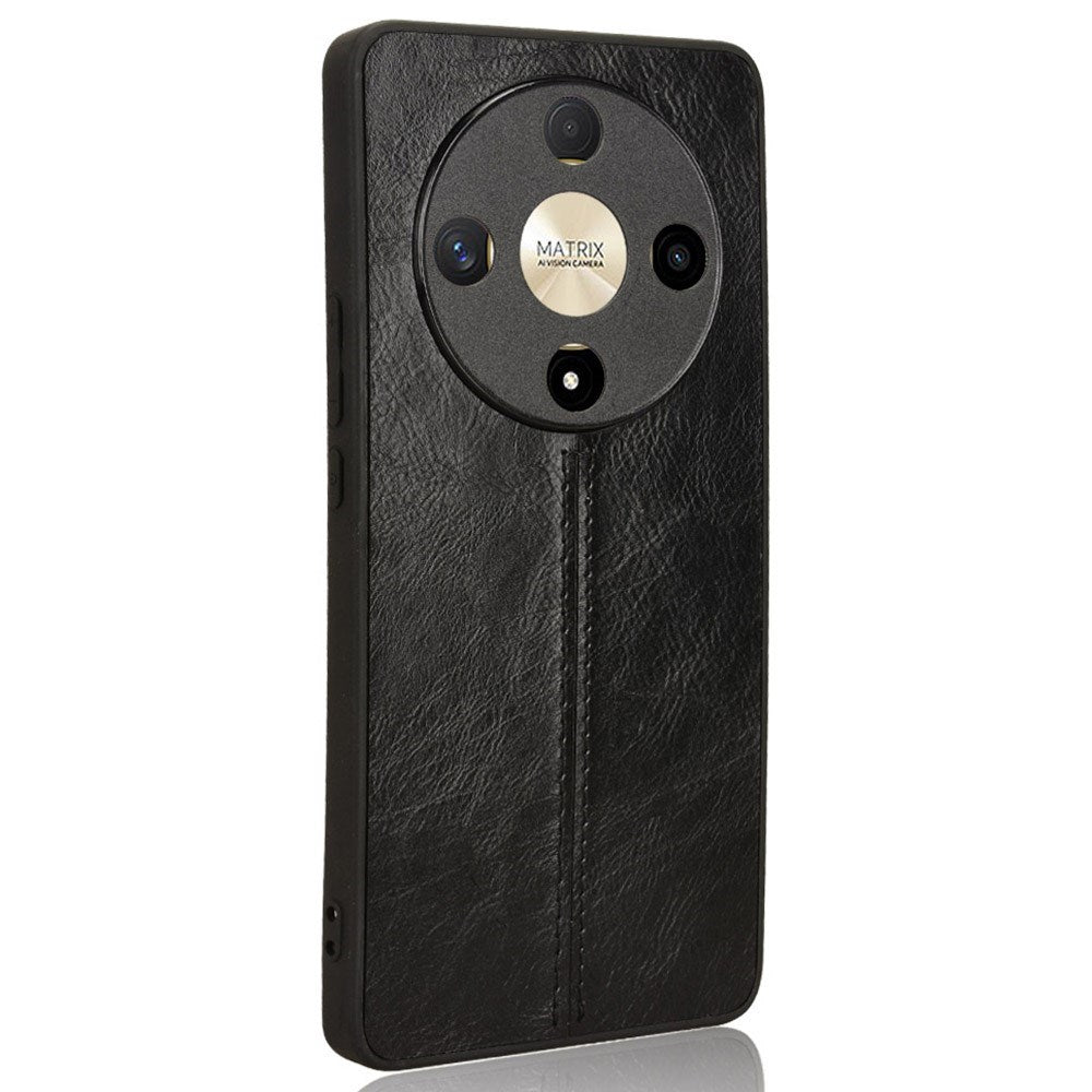 EIDERWOOD Honor Magic6 Lite (5G) Kunstlæder Bagside Cover - Sort