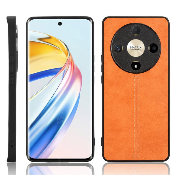 EIDERWOOD Honor Magic6 Lite (5G) Kunstlæder Bagside Cover - Orange