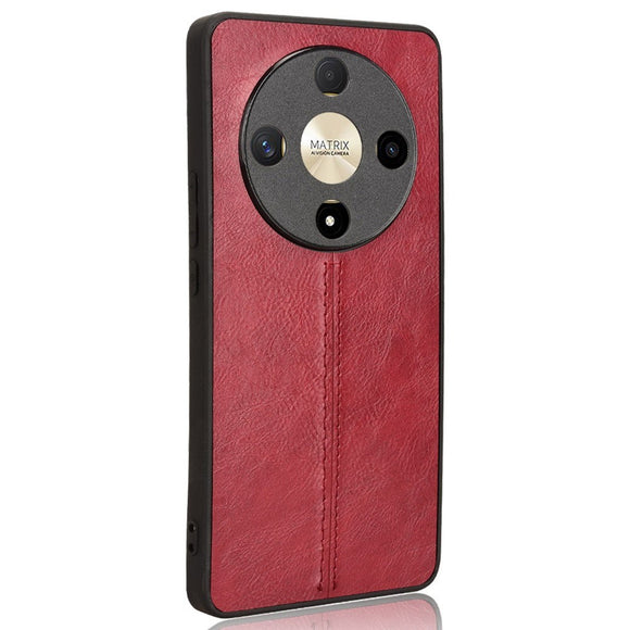 EIDERWOOD Honor Magic6 Lite (5G) Kunstlæder Bagside Cover - Rød