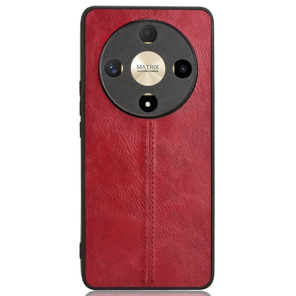 EIDERWOOD Honor Magic6 Lite (5G) Kunstlæder Bagside Cover - Rød