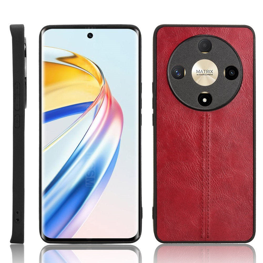 EIDERWOOD Honor Magic6 Lite (5G) Kunstlæder Bagside Cover - Rød