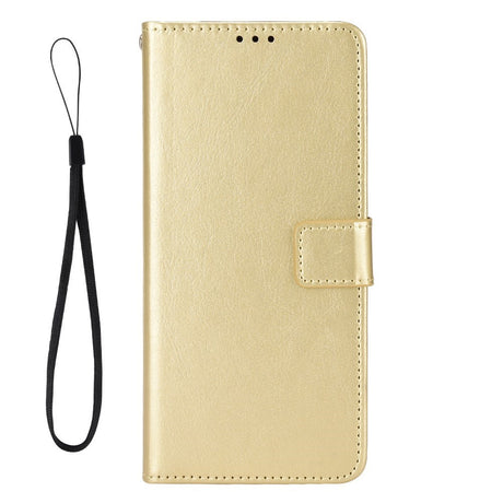 EIDERWOOD Xiaomi Redmi 13C (5G) Kunstlæder Flip Cover m. Strop - Guld