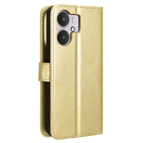 EIDERWOOD Xiaomi Redmi 13C (5G) Kunstlæder Flip Cover m. Strop - Guld