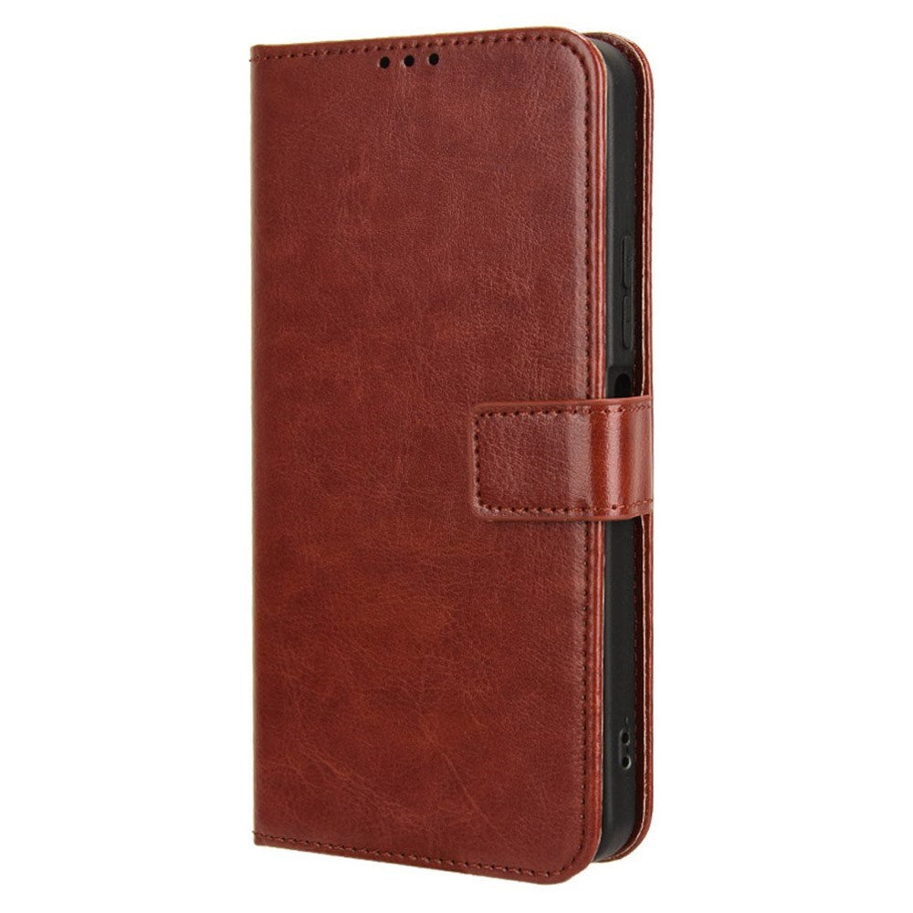 EIDERWOOD Xiaomi Redmi 13C (5G) Kunstlæder Flip Cover m. Strop - Brun