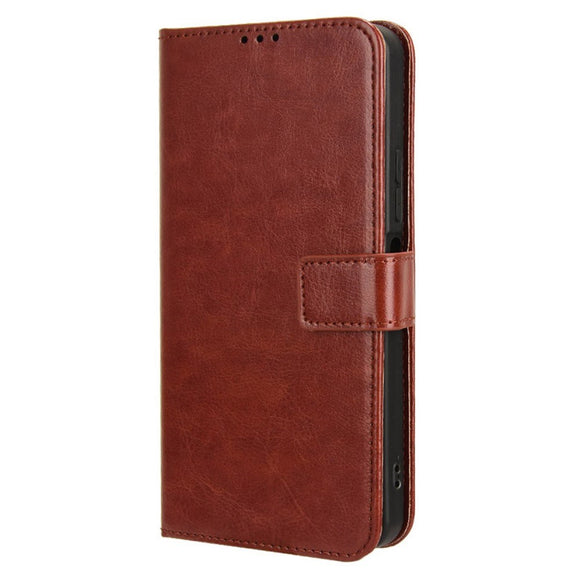 EIDERWOOD Xiaomi Redmi 13C (5G) Kunstlæder Flip Cover m. Strop - Brun