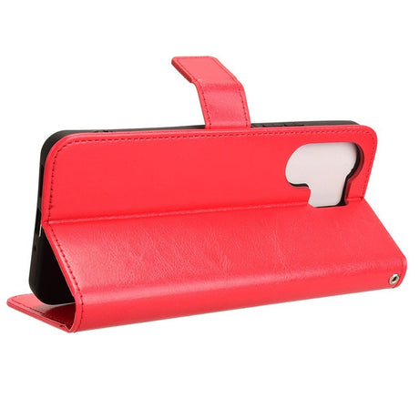 EIDERWOOD Xiaomi Redmi 13C (5G) Kunstlæder Flip Cover m. Strop - Rød