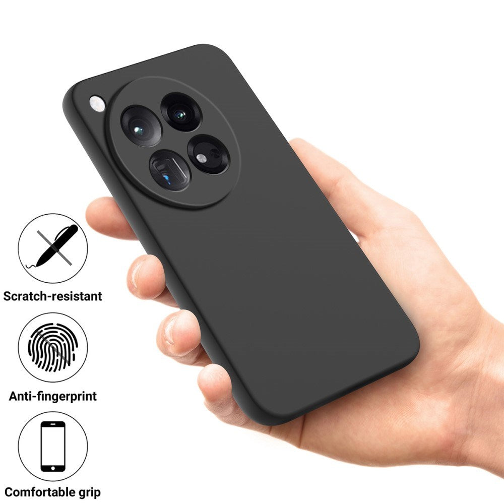 EIDERWOOD OnePlus 12R Liquid Silikone Cover m. Strop - Sort