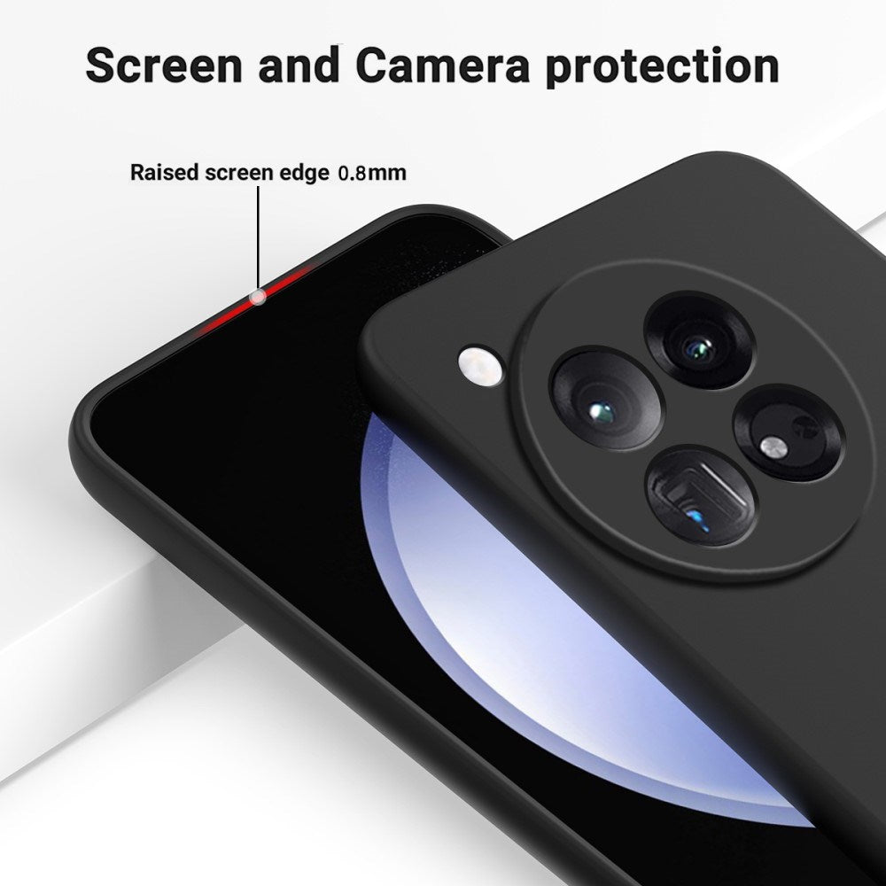 EIDERWOOD OnePlus 12R Liquid Silikone Cover m. Strop - Sort