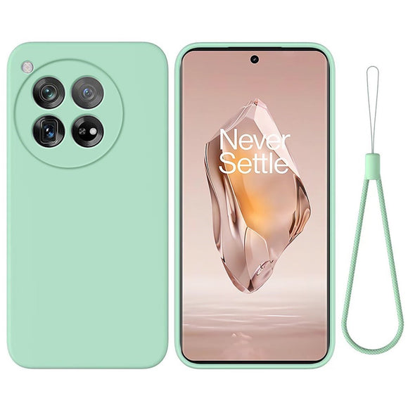 EIDERWOOD OnePlus 12R Liquid Silikone Cover m. Strop - Grøn