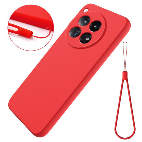 EIDERWOOD OnePlus 12R Liquid Silikone Cover m. Strop - Rød