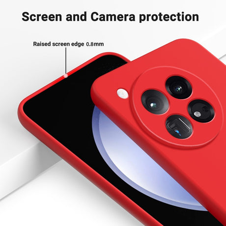 EIDERWOOD OnePlus 12R Liquid Silikone Cover m. Strop - Rød